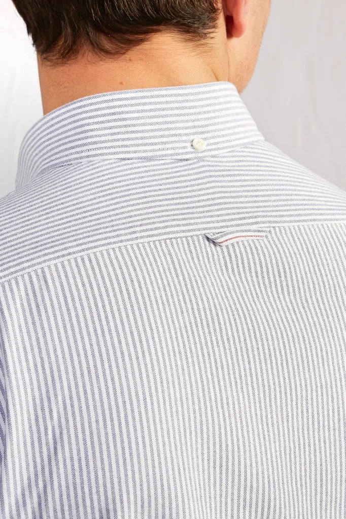 【ABCL Garments】BD 1214 Selvedge Oxford Blue Stripe 藍色條紋赤耳布邊牛津襯衫 sold by Blue Beach Denim product image thumbnail 3
