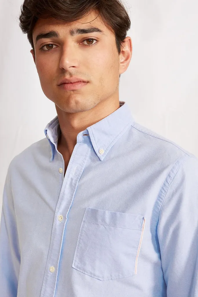 【ABCL Garments】BD 1111 Azure Selvedge Oxford Shirt 翠藍色赤耳布邊牛津襯衫 sold by Blue Beach Denim product image thumbnail 2