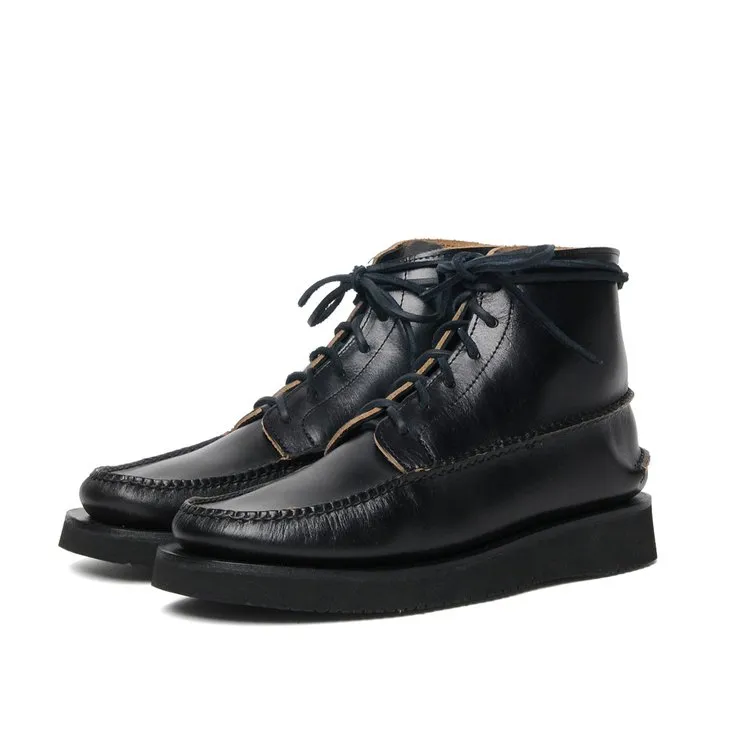 【Yuketen】 All Handsewn Maine Guide 6 Eye Boots 全手縫茶芯黑色荒野嚮導靴輕量化鞋底 sold by Blue Beach Denim product image thumbnail 2