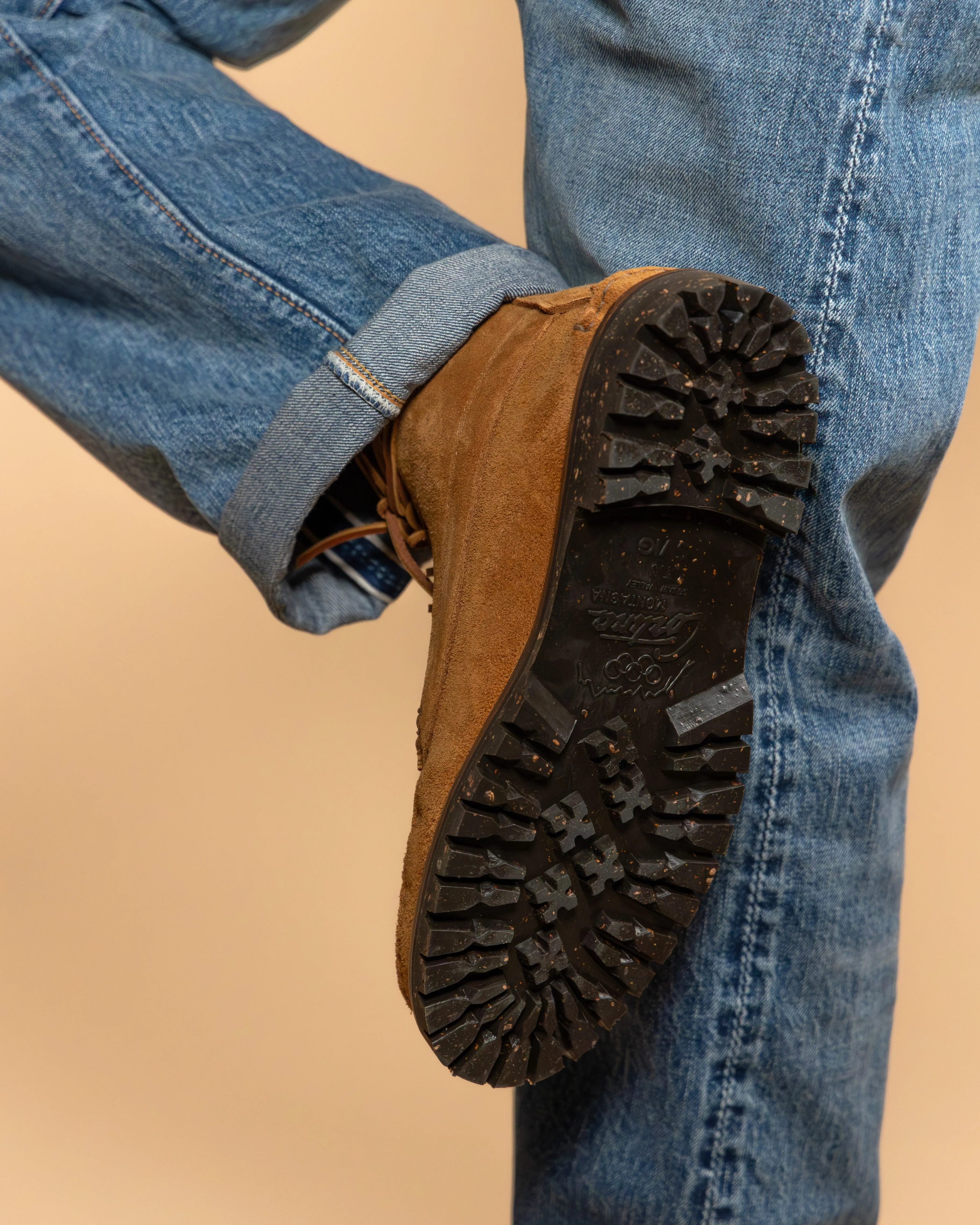 【Yuketen】Angler Boots Cortina Sole Tosca G Brown 義大利反皮方頭莫卡辛靴登山大底 sold by Blue Beach Denim product image thumbnail 4