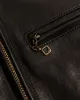 【Shangri-La Heritage】“J-100” Cafer Racer Black 黑色小羊皮合身直拉騎士皮衣 sold by Blue Beach Denim