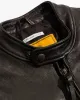 【Shangri-La Heritage】“J-100” Cafer Racer Black 黑色小羊皮合身直拉騎士皮衣 sold by Blue Beach Denim