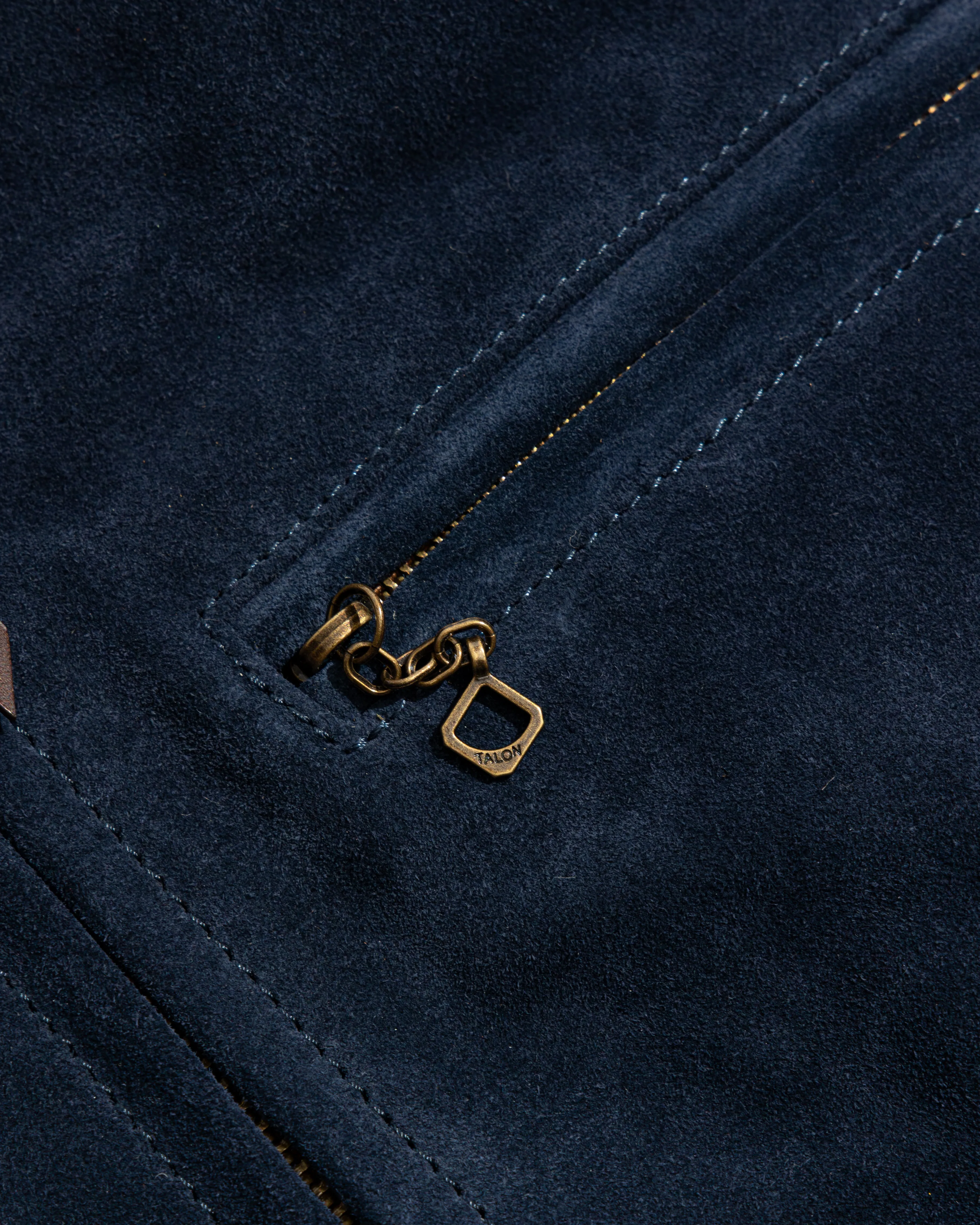 【Shangri-La Heritage】Varenne Indigo Suede 40年代經典藍染麂皮皮衣 sold by Blue Beach Denim product image thumbnail 4