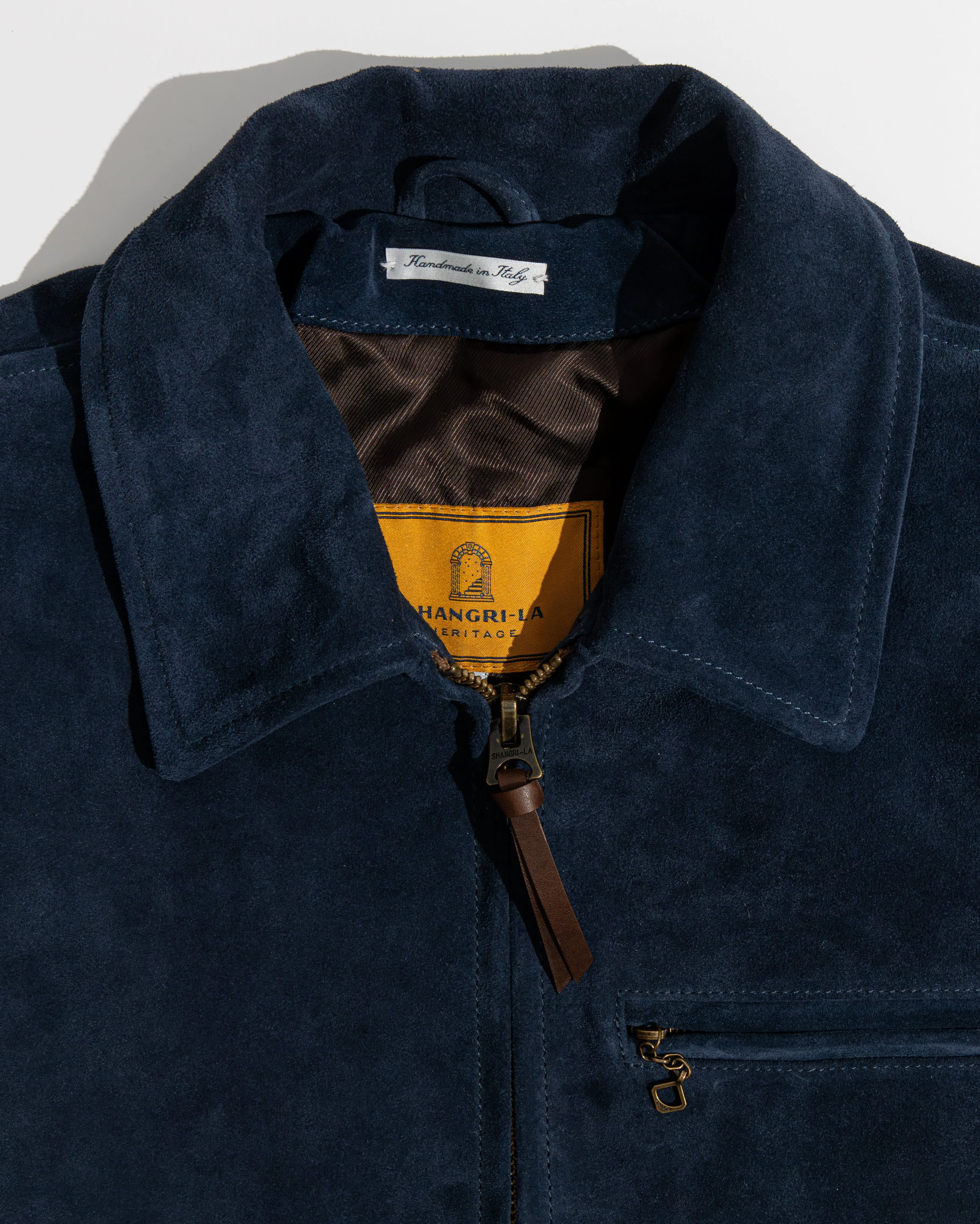 【Shangri-La Heritage】Varenne Indigo Suede 40年代經典藍染麂皮皮衣 sold by Blue Beach Denim product image thumbnail 2