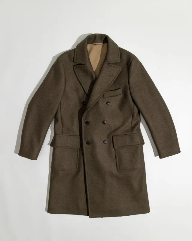 【Fortela】SERWILLIAM MA657 GRE 威廉爵士綠色羊毛雙排扣大衣 sold by Blue Beach Denim