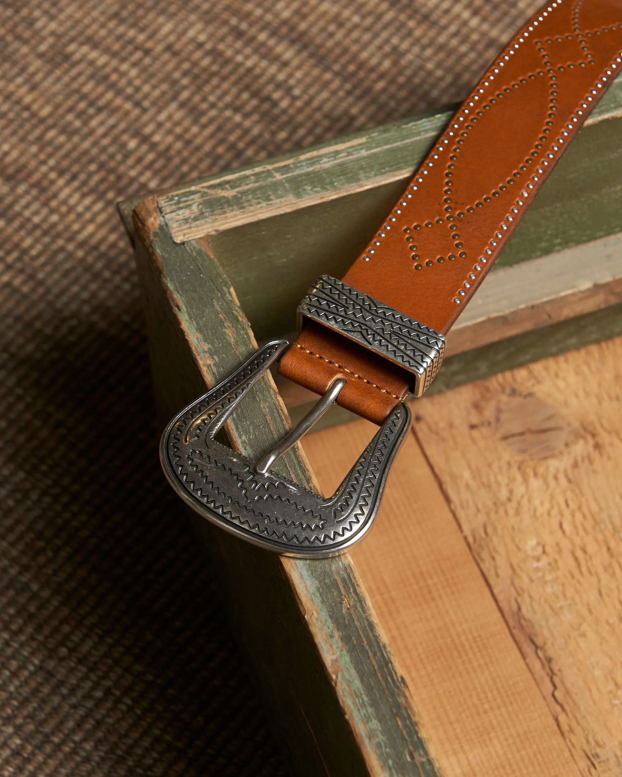 【Fortela】BELT TESLA LM016 CUOIO 義大利手敲皮帶 sold by Blue Beach Denim product image thumbnail 3