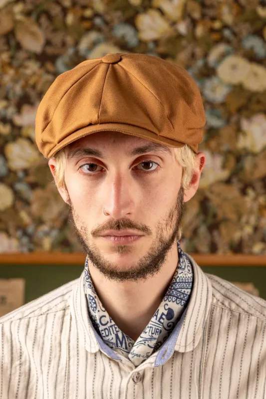 【Scarti-Lab】Andy SG507 Newsboy Hat Duck 卡其帆布報童帽 sold by Blue Beach Denim