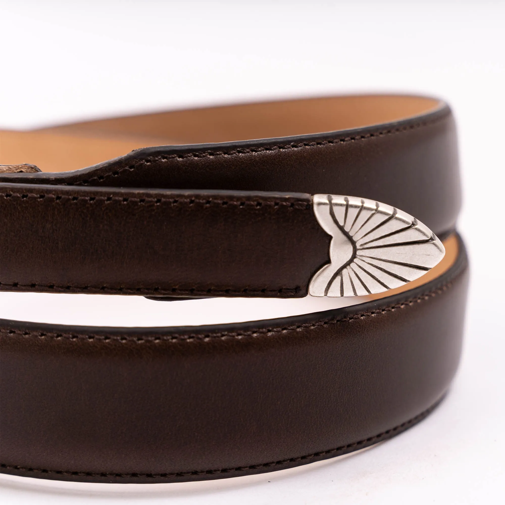 【Shangri-La Heritage】“Wild Star” Western Belt Brown 咖啡色義大利西部皮帶 sold by Blue Beach Denim product image thumbnail 2