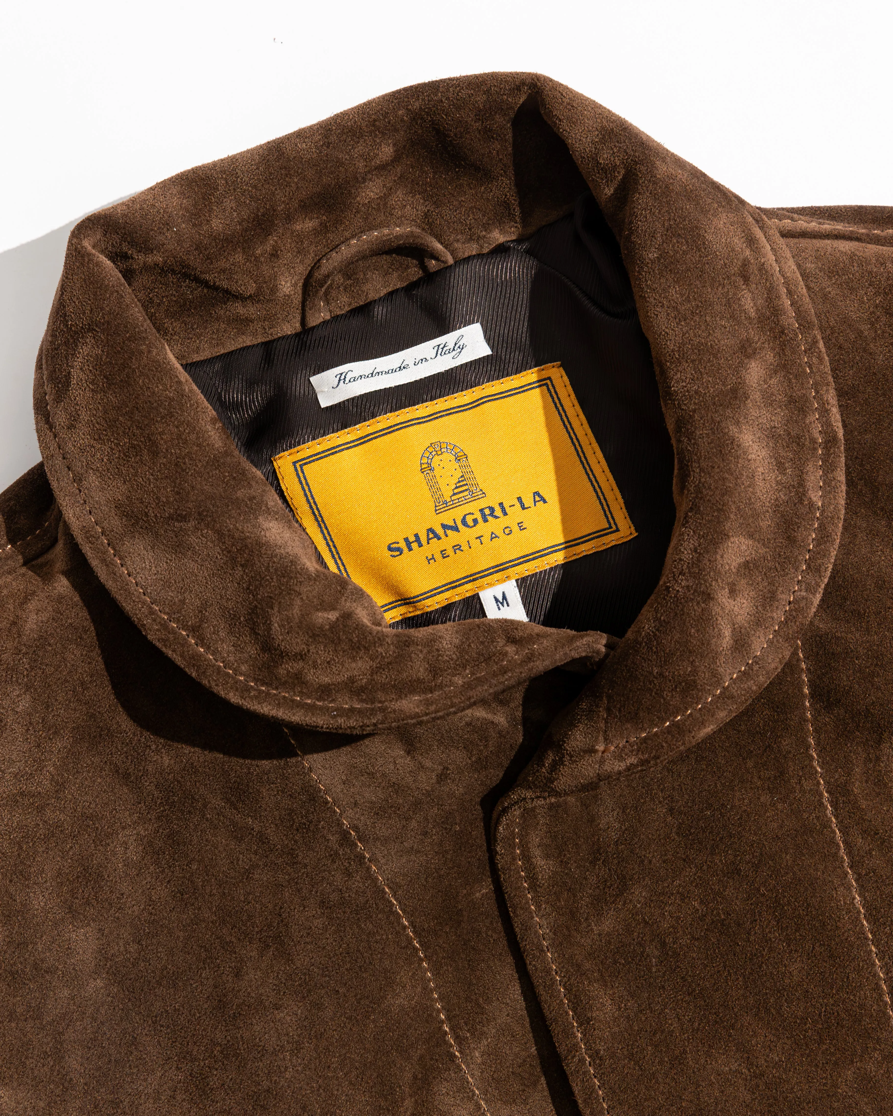 【Shangri-La Heritage】Cossack Brown Suede 深棕色小羊麂皮哥薩克外套 sold by Blue Beach Denim product image thumbnail 2
