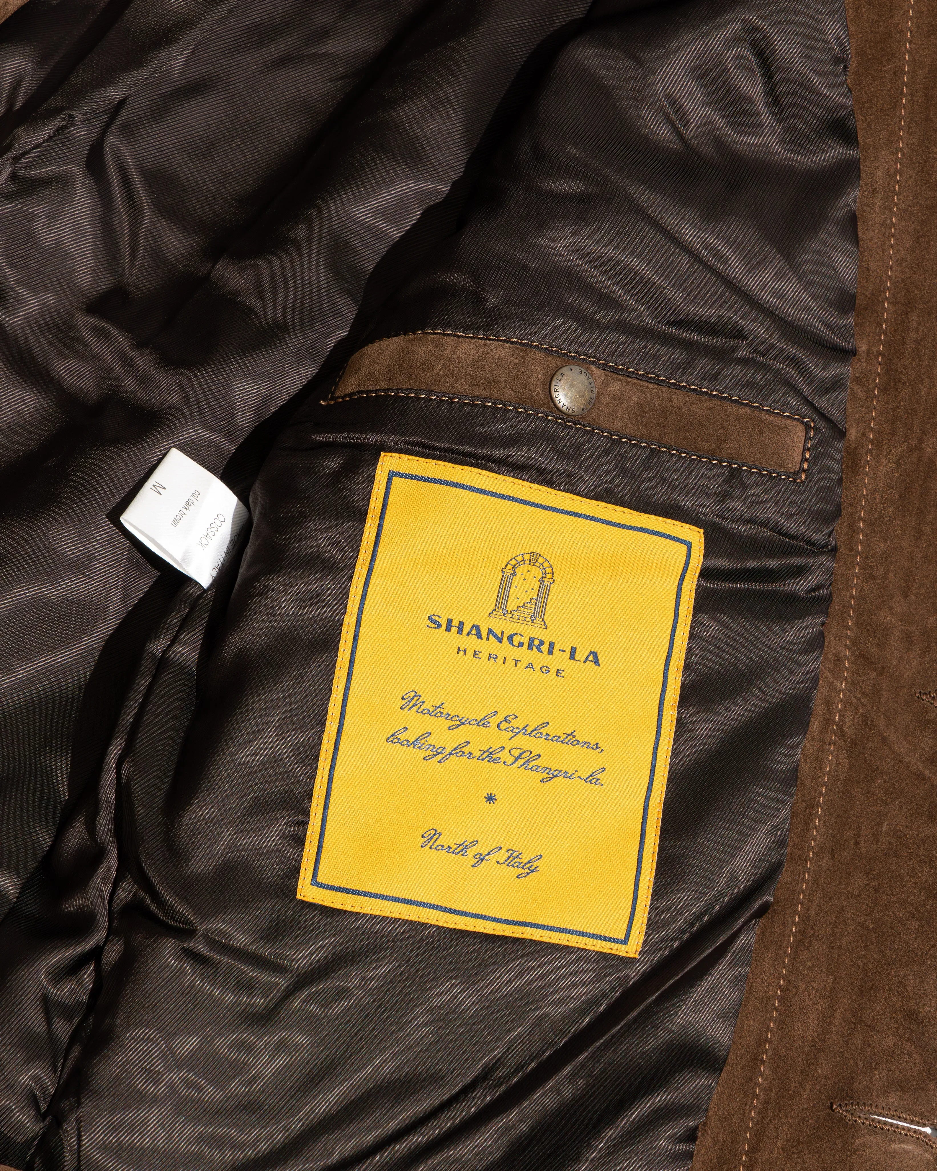 【Shangri-La Heritage】Cossack Brown Suede 深棕色小羊麂皮哥薩克外套 sold by Blue Beach Denim product image thumbnail 3