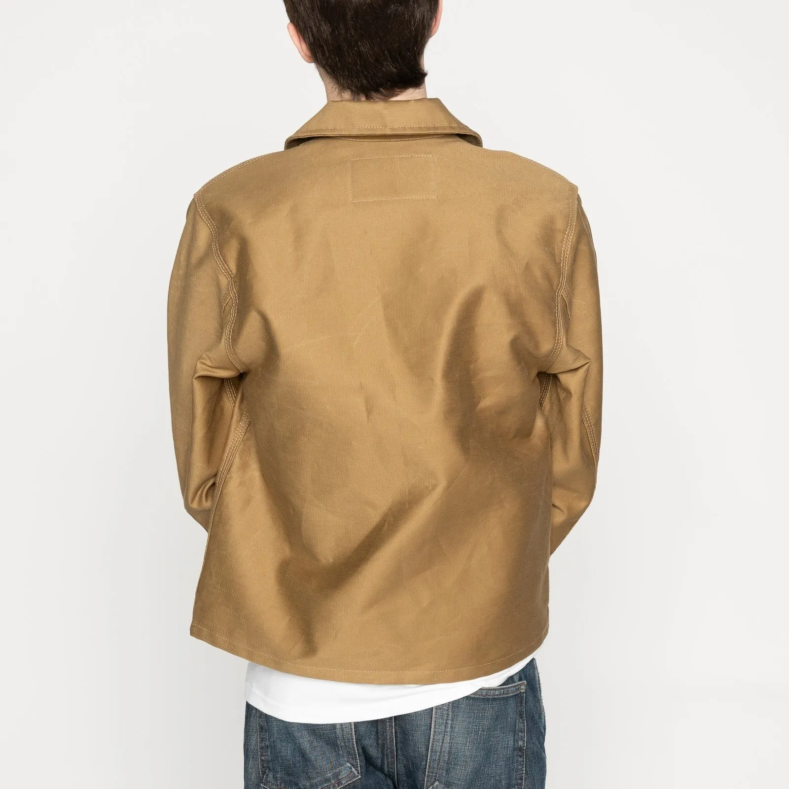 【Naked & Famous】Brushed Jungle Cloth Tan 卡其色刷毛叢林布拉鍊夾克 sold by Blue Beach Denim product image thumbnail 4