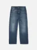 【Nudie Jeans】Tuff Tony 00s Wash 千禧復古藍高腰寬版直筒褲 sold by Blue Beach Denim