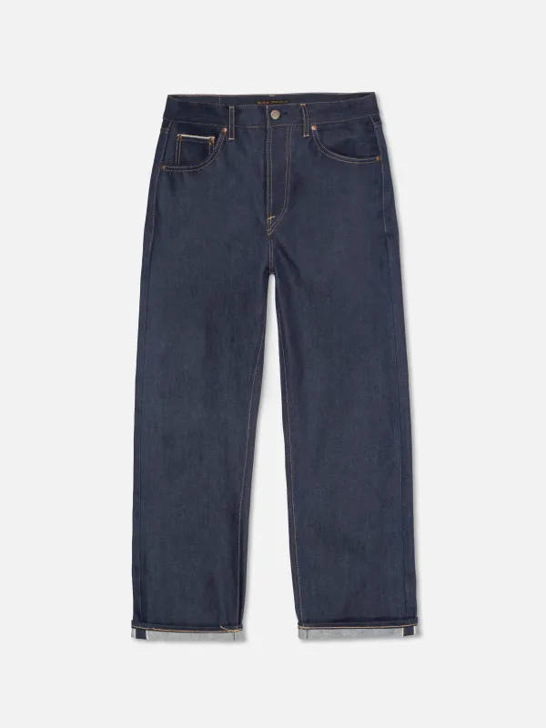 【Nudie Jeans】Tuff Tony Twilight Selvage 暮光布邊高腰寬版直筒褲 sold by Blue Beach Denim