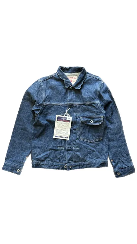 【ONI DENIM】01507L-ISHIKAWADAI Type 1 Denim Jacket 15oz 石川台紡紗機布料一代丹寧外套 sold by Blue Beach Denim