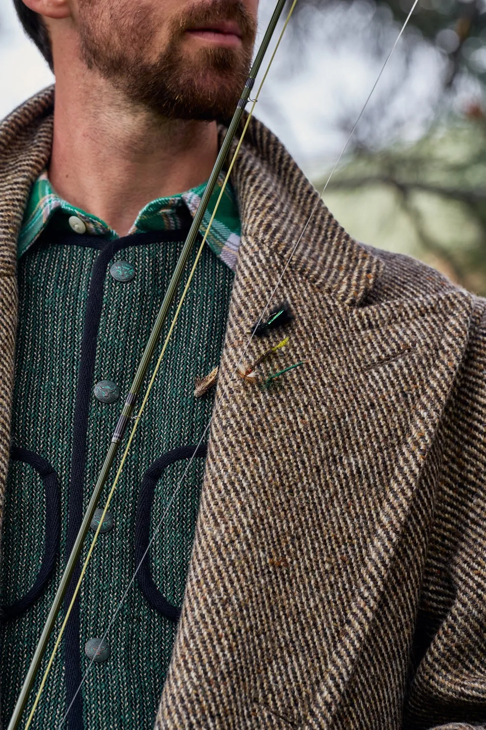 【WYTHE】Beach Cloth Vest Evergreen 綠色復古羊毛背心 sold by Blue Beach Denim product image thumbnail 2