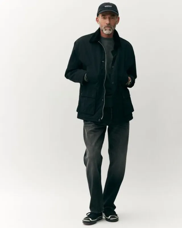 【DENHAM】Roy Denim Cap 六片式棒球帽黑色丹寧 sold by Blue Beach Denim