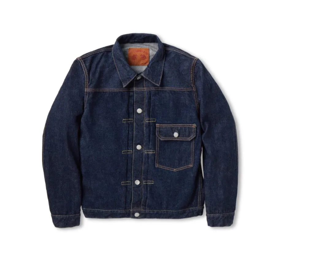 【Fullcount】2107W Type 1 Denim Jacket 13.7oz 辛巴威棉復古一代牛仔外套 sold by Blue Beach Denim