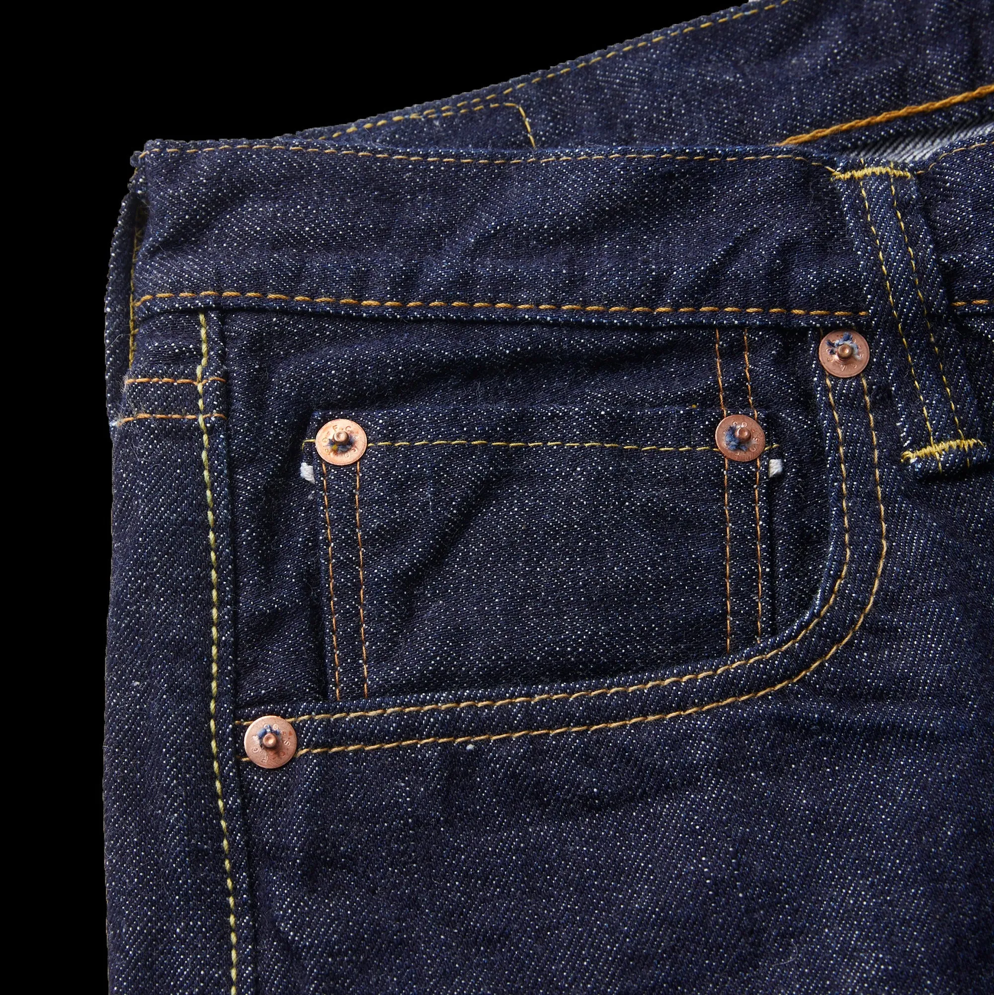【Fullcount】1101W Regular Straight Jeans 13.7oz 辛巴威棉經典直筒牛仔褲 sold by Blue Beach Denim product image thumbnail 3