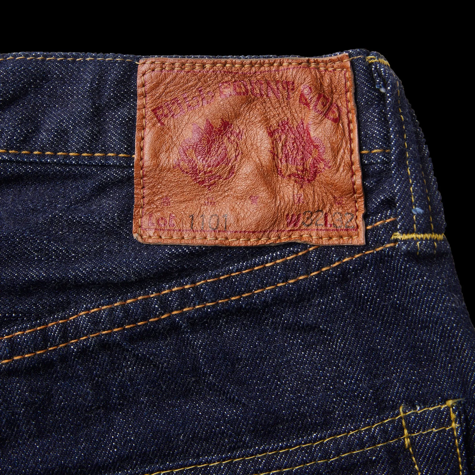 【Fullcount】1101W Regular Straight Jeans 13.7oz 辛巴威棉經典直筒牛仔褲 sold by Blue Beach Denim product image thumbnail 4