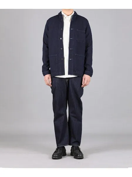 【MOMOTARO】03042 Indigo Dobby Coverall Jacket 圓領藍染刺仔工裝夾克 sold by Blue Beach Denim product image thumbnail 2