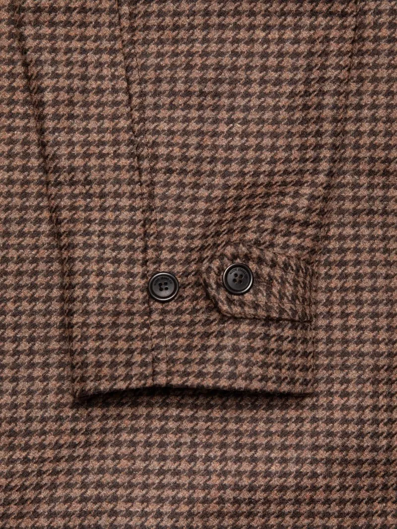 【Nudie Jeans】Will Overcoat Brown 咖啡色千鳥格羊毛大衣 sold by Blue Beach Denim product image thumbnail 5