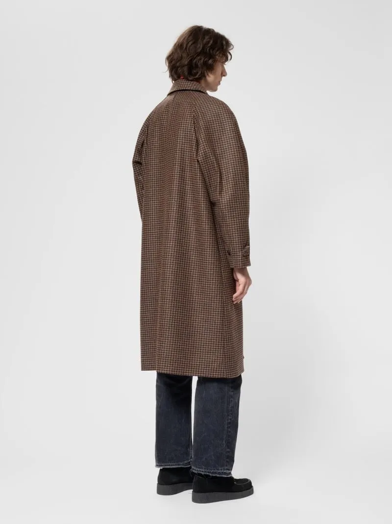 【Nudie Jeans】Will Overcoat Brown 咖啡色千鳥格羊毛大衣 sold by Blue Beach Denim product image thumbnail 3