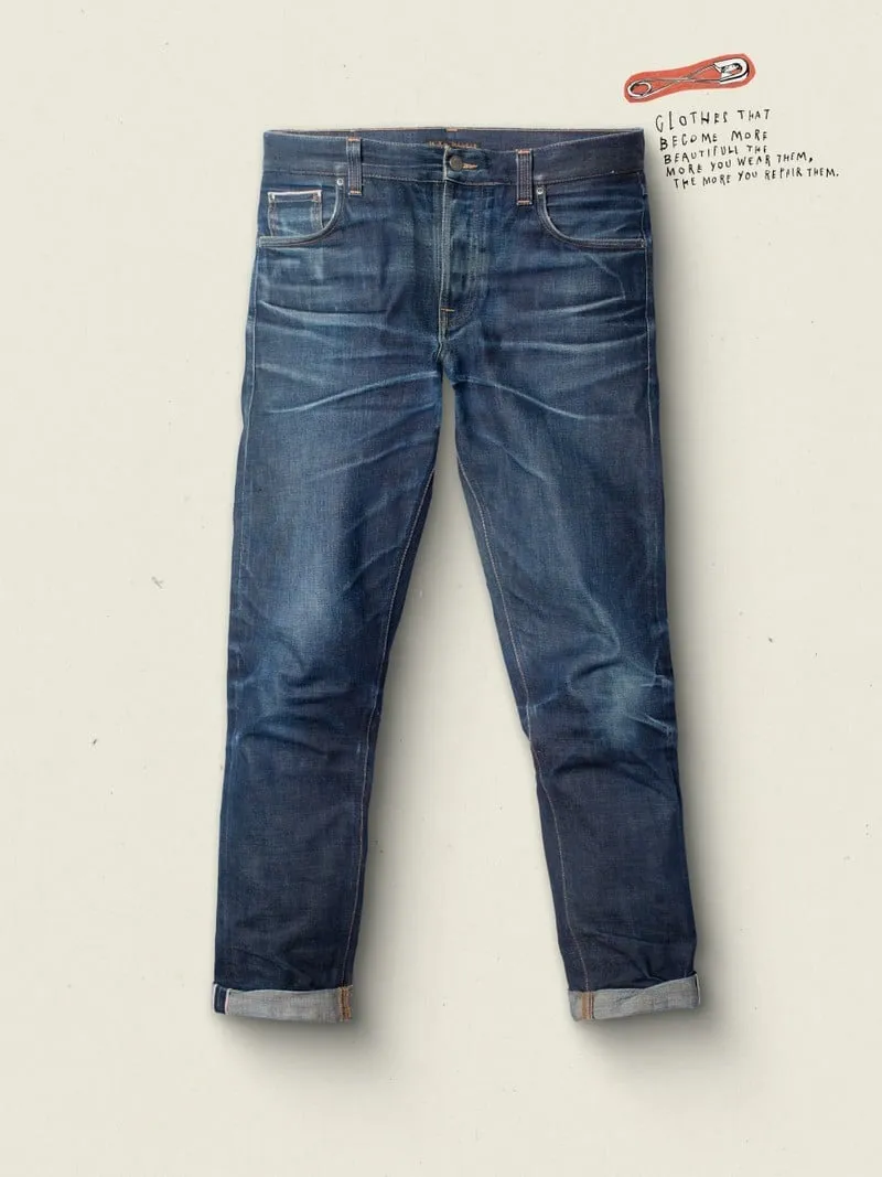 【Nudie Jeans】Lean Dean Dry Apex Selvage 頂獵布邊修身錐型牛仔褲 sold by Blue Beach Denim product image thumbnail 3