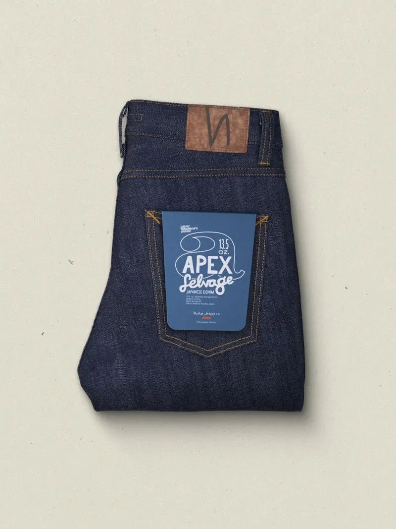 【Nudie Jeans】Lean Dean Dry Apex Selvage 頂獵布邊修身錐型牛仔褲 sold by Blue Beach Denim