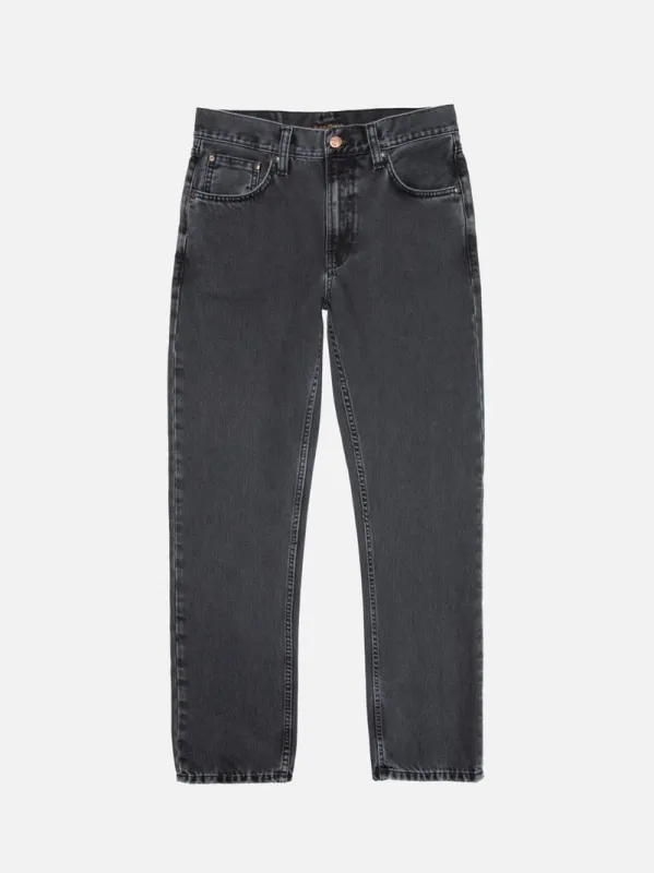 【Nudie Jeans】Gritty Jackson Black Cliffs 石崖黑刷色修身直筒牛仔褲 sold by Blue Beach Denim