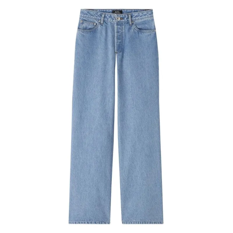 【A.P.C.】Womens ELISABETH Jeans Light Blue 女版淺藍水洗直筒牛仔褲 sold by Blue Beach Denim
