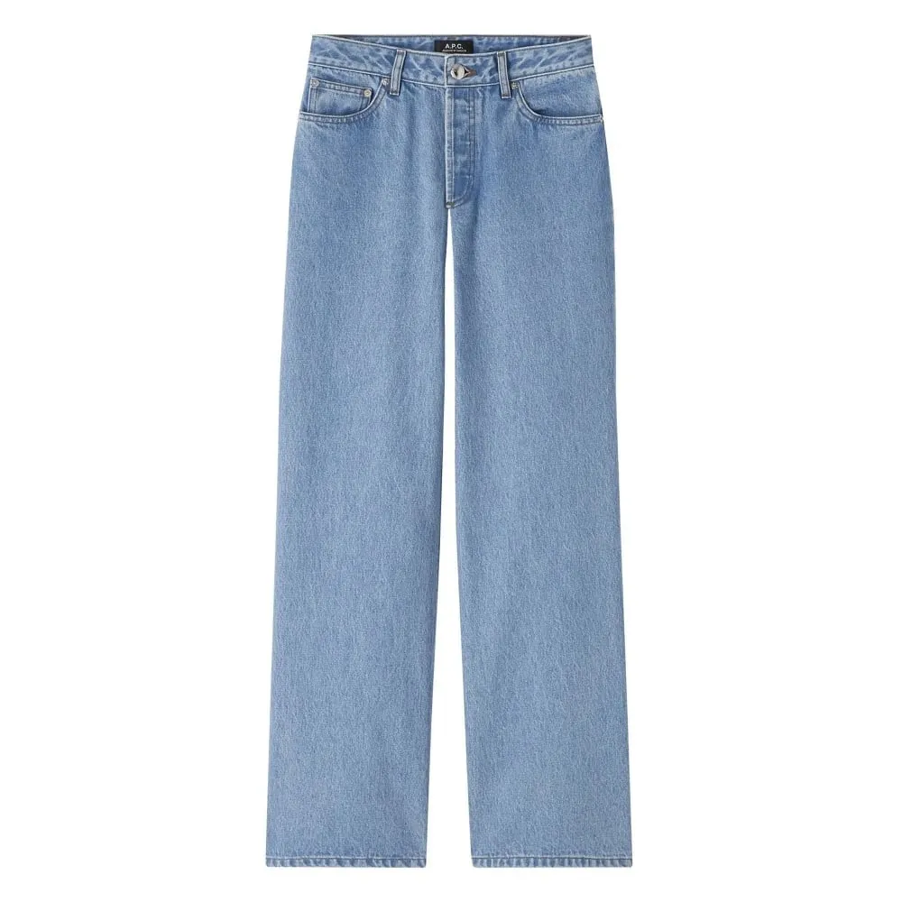 【A.P.C.】Womens ELISABETH Jeans Light Blue 女版淺藍水洗直筒牛仔褲 sold by Blue Beach Denim