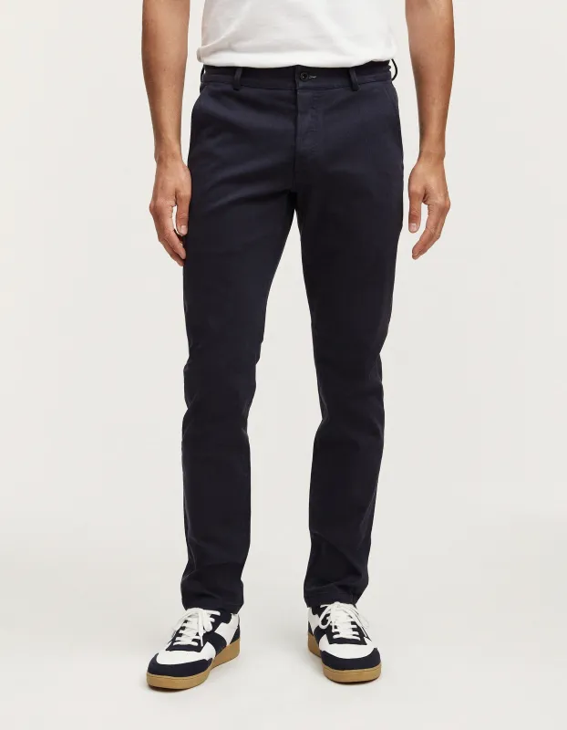 【DENHAM】RAZOR CHINO SC NAVY BLAZER 海藍修身小直筒休閒褲 sold by Blue Beach Denim
