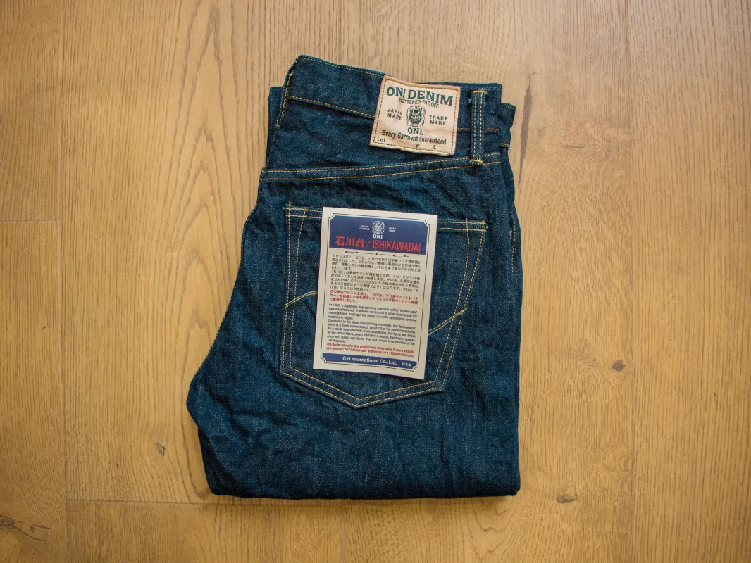 【ONI DENIM】288-ISHIKAWADAI 15oz 石川台紡紗機布料中直筒牛仔褲 sold by Blue Beach Denim