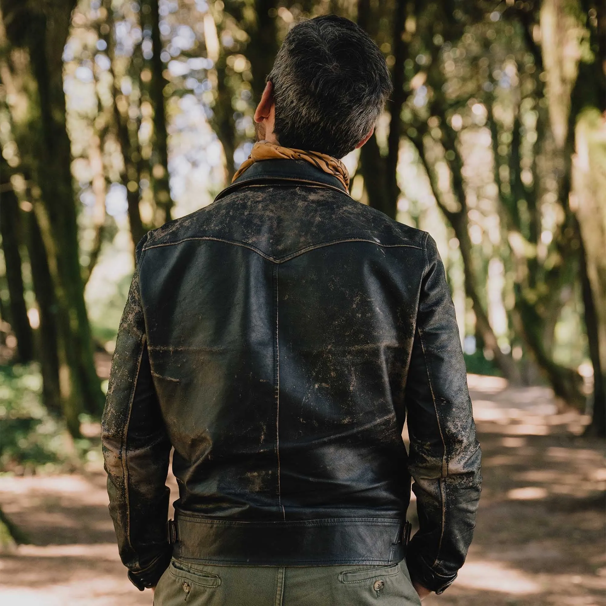 【Shangri-La Heritage】Cossack Black Tea-core 植鞣革茶芯小羊皮哥薩克外套 sold by Blue Beach Denim product image thumbnail 5