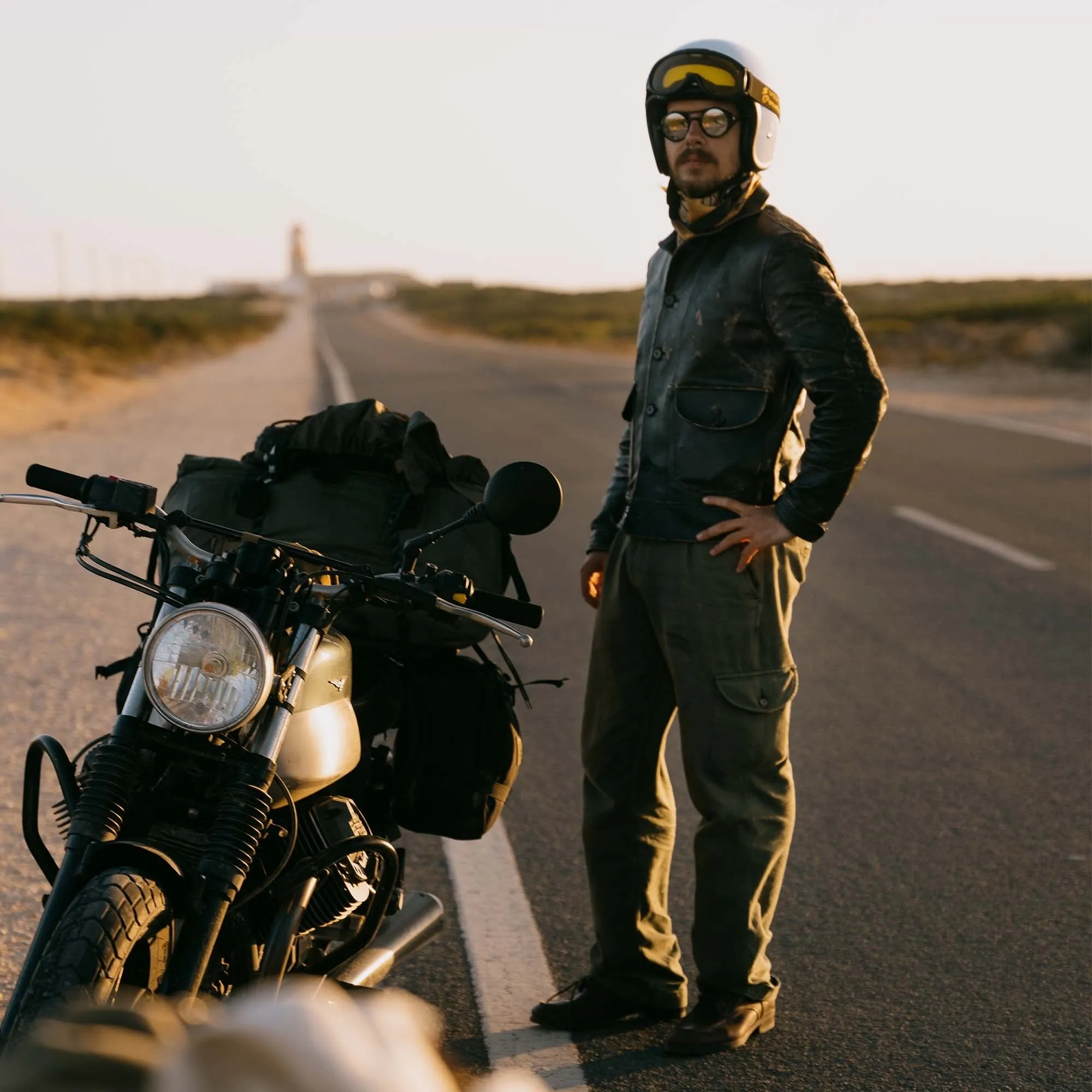 【Shangri-La Heritage】Cossack Black Tea-core 植鞣革茶芯小羊皮哥薩克外套 sold by Blue Beach Denim product image thumbnail 4