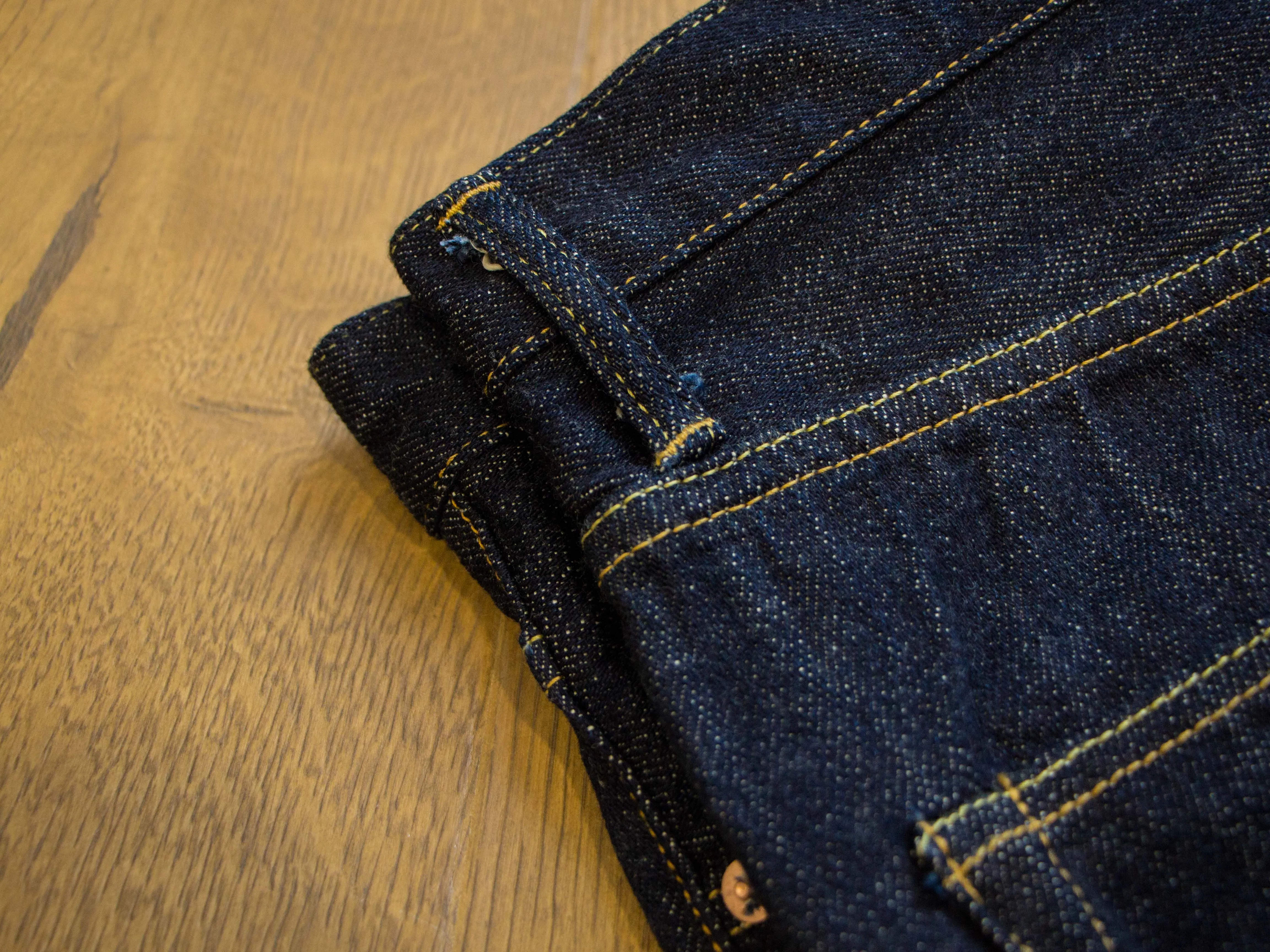 【ONI DENIM】702L-KIRAKU Natural Indigo Womens Jeans 12oz女版鬼樂輕磅數天然染直筒牛仔褲 sold by Blue Beach Denim product image thumbnail 5