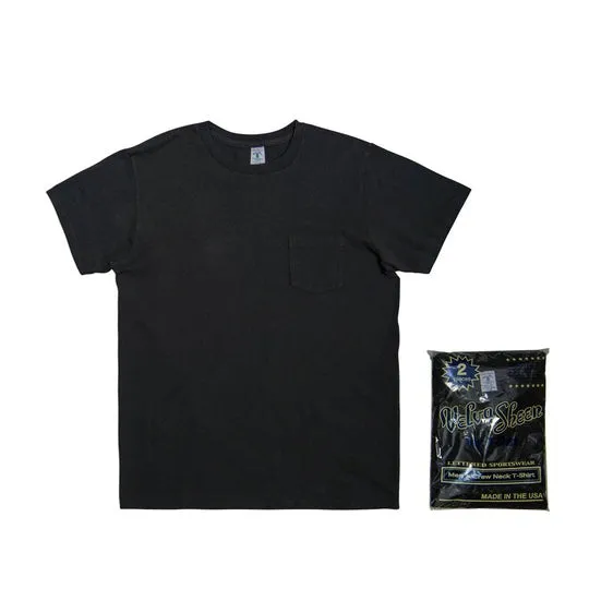 【Velva Sheen】2 Pac Crewneck Tee - Black/Black 美製圓織素色短TEE 黑色兩件裝 sold by Blue Beach Denim
