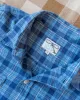 【WYTHE】Cotton/Linen Hometeam Plaid Workshirt - Indigo 藍染天絲棉西部襯衫 sold by Blue Beach Denim