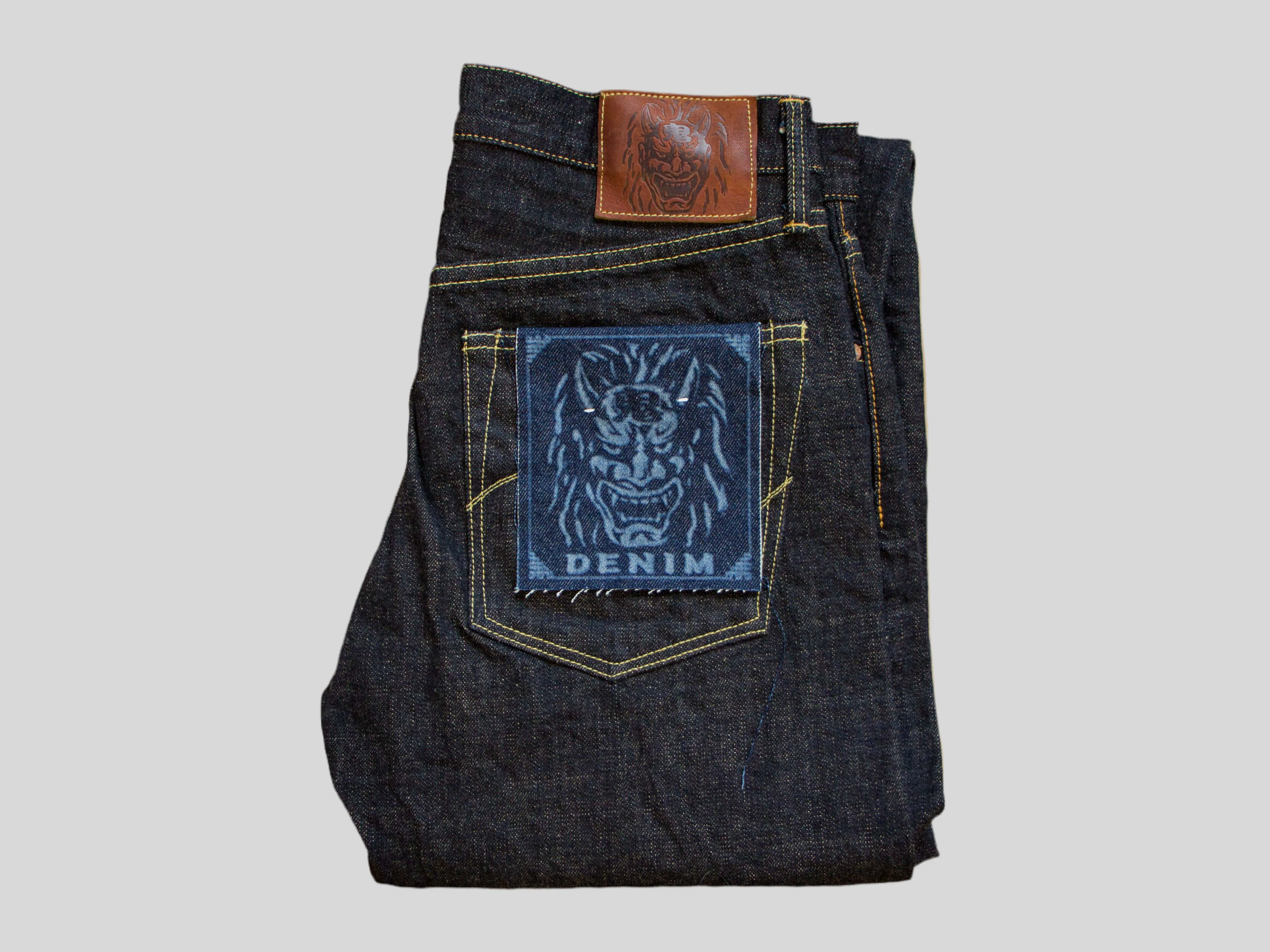 【ONI DENIM】246-14KBE 14oz Low Tension Neat Straight G3初代青鬼丹寧修身直筒牛仔褲 sold by Blue Beach Denim