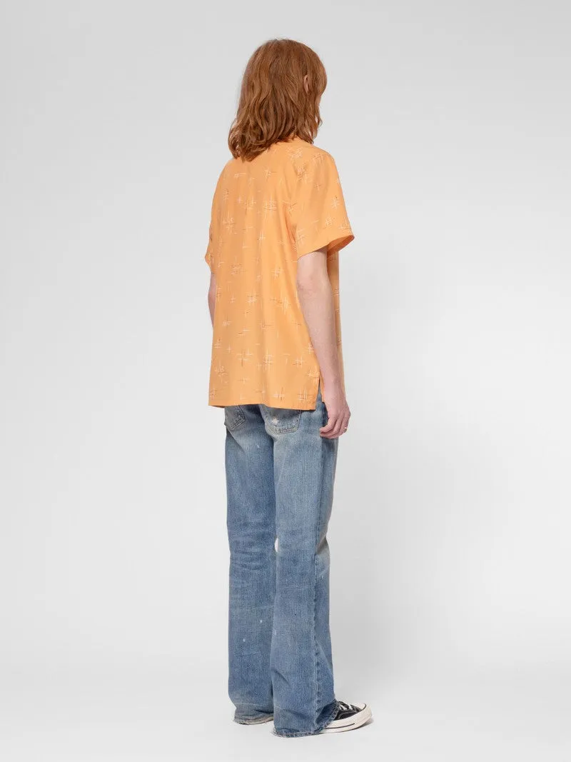 【Nudie Jeans】Arvid 50s Hawaii Shirt Ochre 復古天絲夏威夷襯衫 sold by Blue Beach Denim product image thumbnail 4