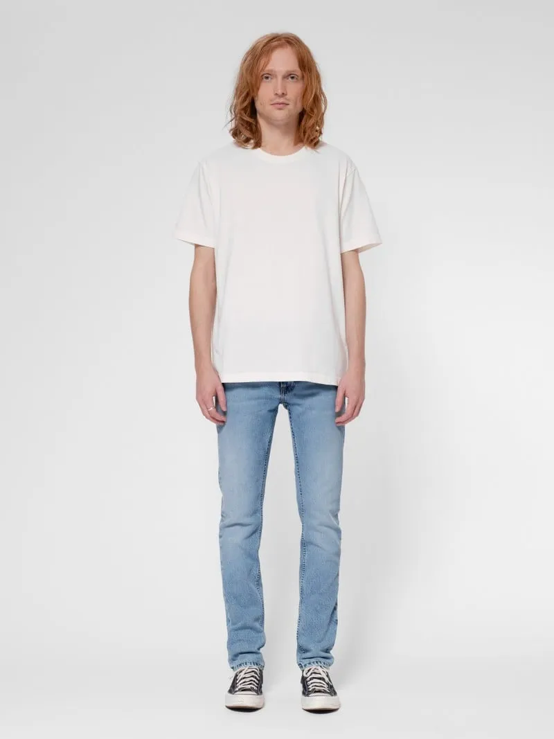 【Nudie Jeans】Lean Dean Warm Days Blue 13.12oz 天然藍染暖日淺藍修身錐形牛仔褲 sold by Blue Beach Denim product image thumbnail 2