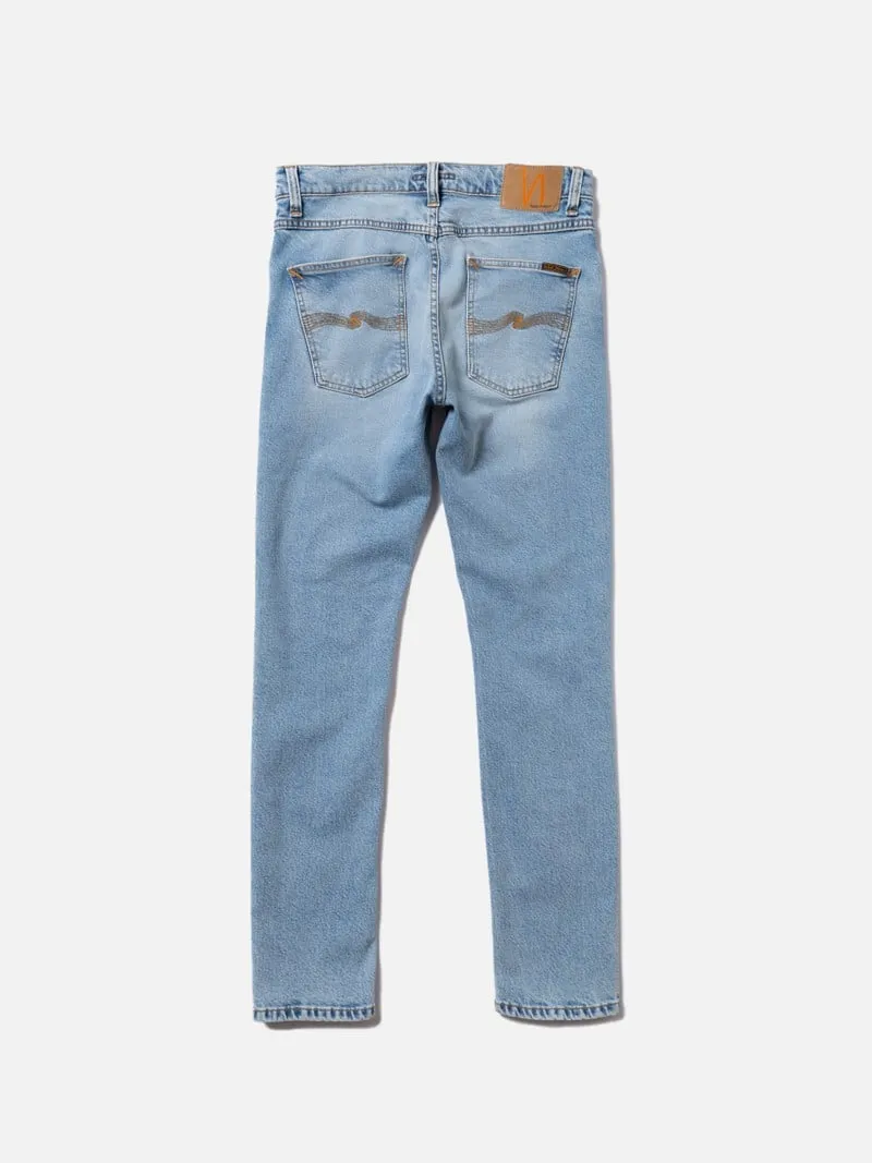 【Nudie Jeans】Lean Dean Warm Days Blue 13.12oz 天然藍染暖日淺藍修身錐形牛仔褲 sold by Blue Beach Denim product image thumbnail 5