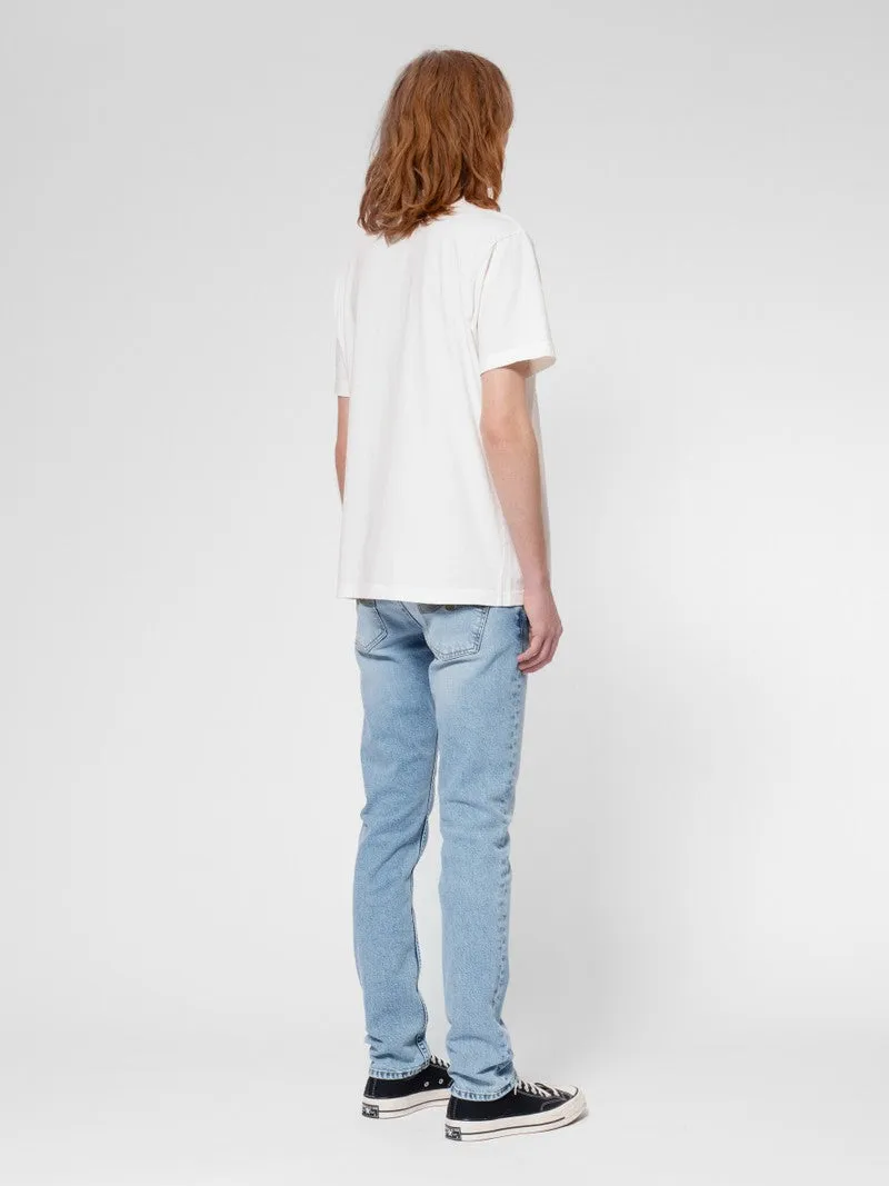 【Nudie Jeans】Lean Dean Warm Days Blue 13.12oz 天然藍染暖日淺藍修身錐形牛仔褲 sold by Blue Beach Denim product image thumbnail 4