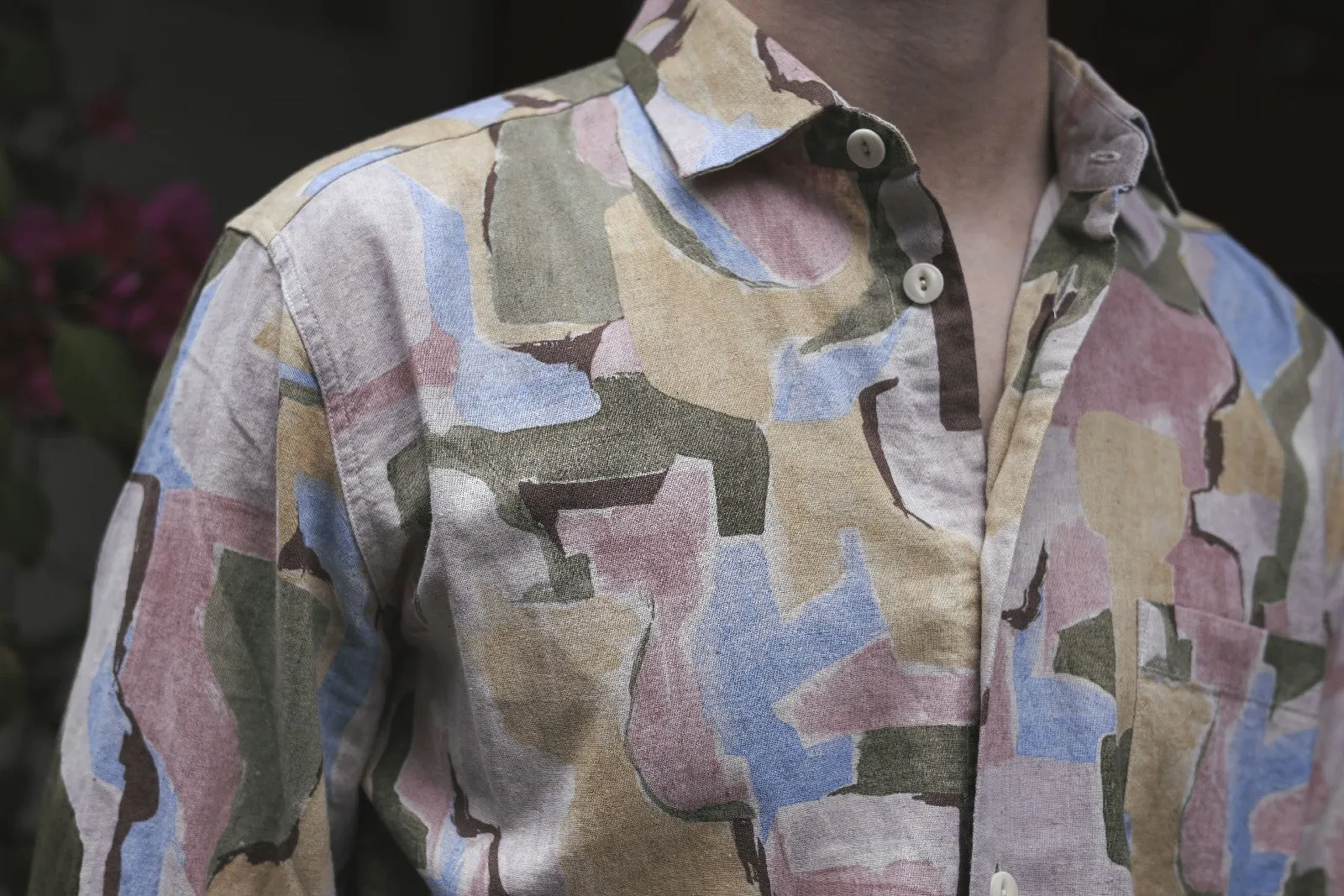 【ABCL Garments】CALI Pale Print Shirt 中世紀抽象風格花襯衫 sold by Blue Beach Denim product image thumbnail 2