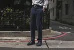 【ABCL Garments】ALVISE Hemp Cotton Navy 海藍色棉麻混紡休閒西裝長褲 sold by Blue Beach Denim