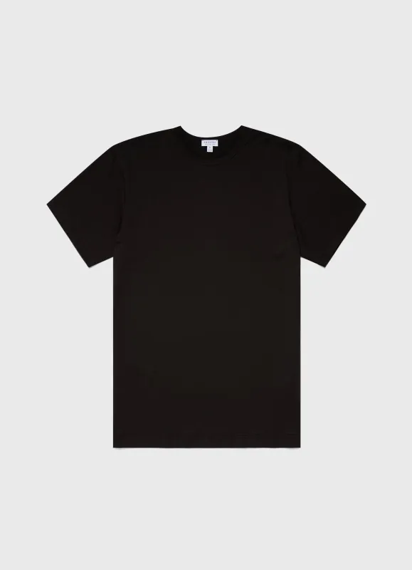 【Sunspel】SS Crew Neck T-Shirt Coffee 深咖啡頂級匹馬棉經典短袖Tee sold by Blue Beach Denim