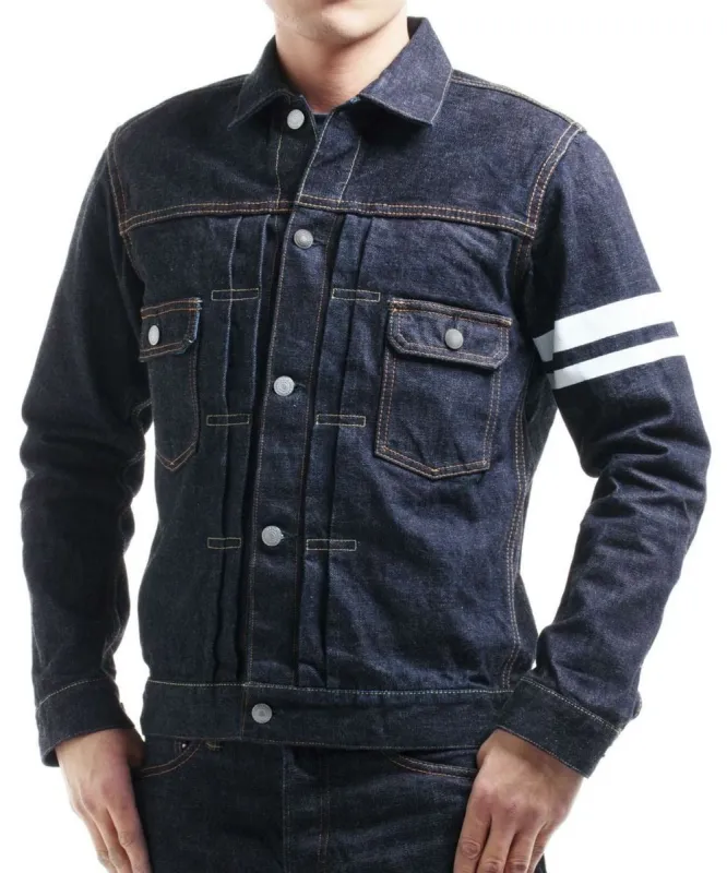【MOMOTARO】2105SP 15.7oz Selvedge Type II Denim Jacket 桃太郎出陣系列辛巴威棉二代牛仔外套 sold by Blue Beach Denim