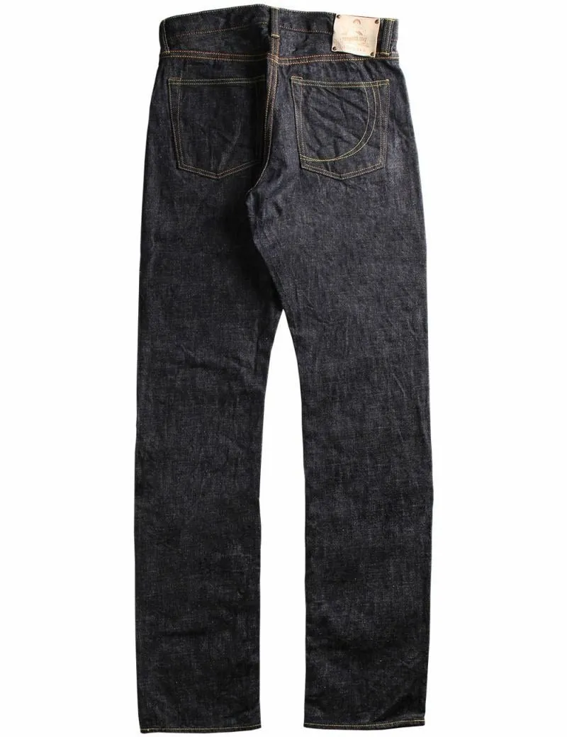 【MOMOTARO】G014 MZ "Legacy Blue" Copper Label 桃太郎銅丹辛巴威棉修身直筒牛仔褲 sold by Blue Beach Denim