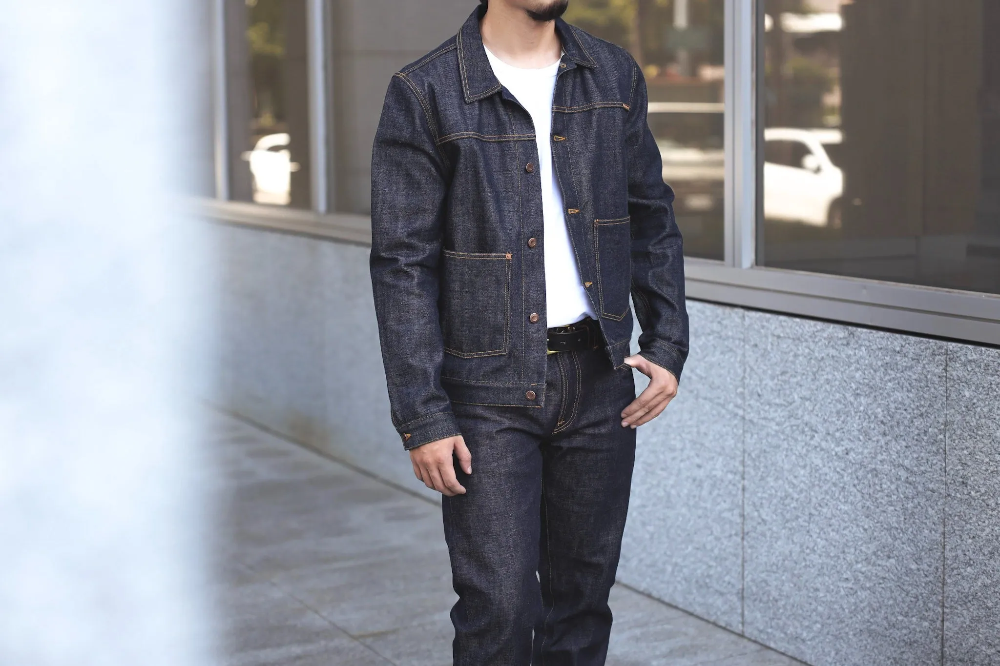 【Nudie Jeans】Dante Blue Rainbow 彩虹布邊二代牛仔外套 sold by Blue Beach Denim product image thumbnail 2