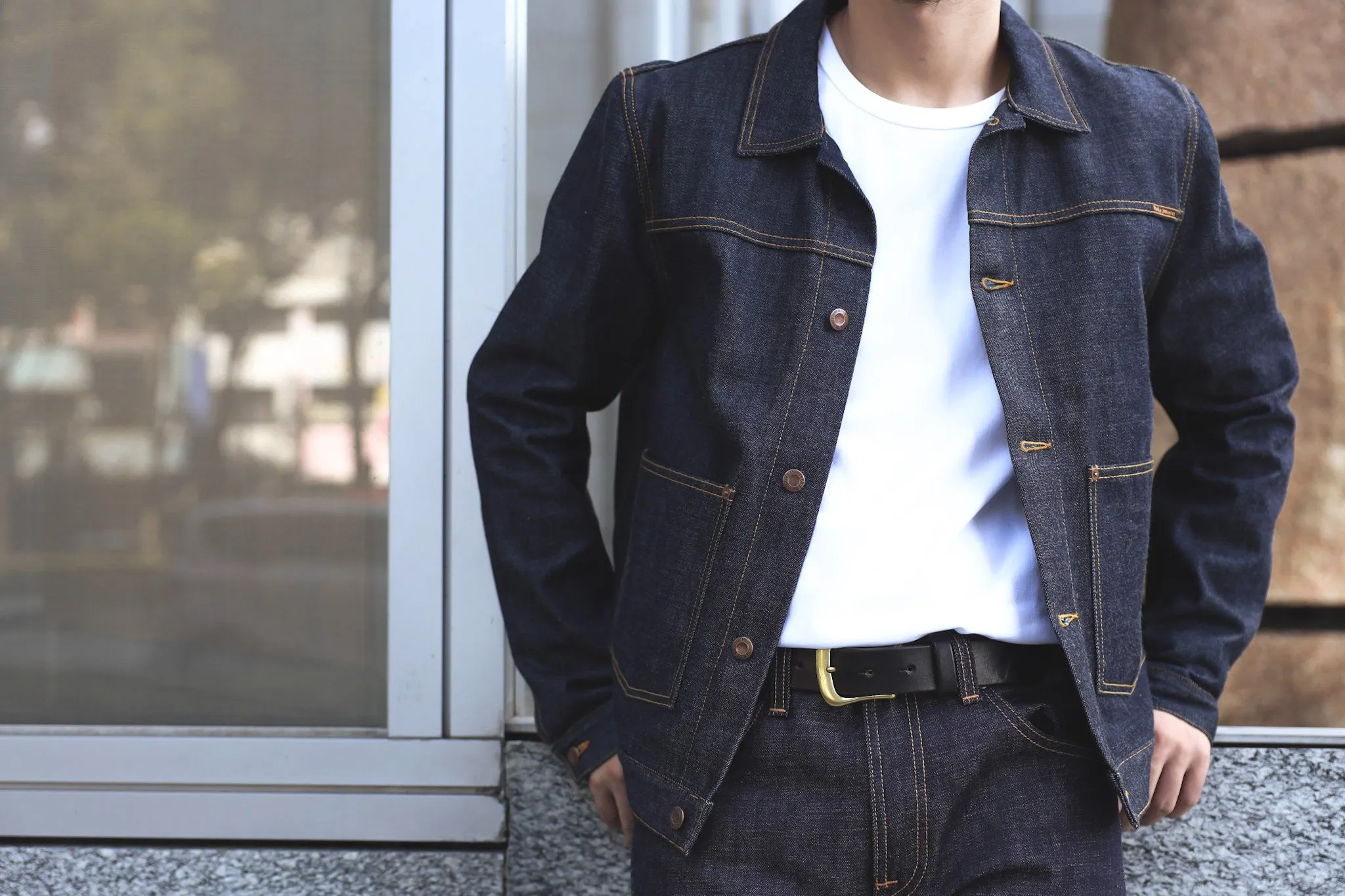 【Nudie Jeans】Dante Blue Rainbow 彩虹布邊二代牛仔外套 sold by Blue Beach Denim product image thumbnail 3